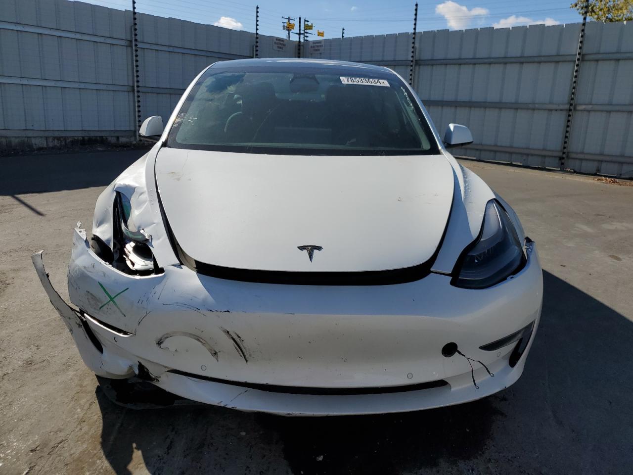 2022 TESLA MODEL 3  VIN:5YJ3E1EB3NF123430