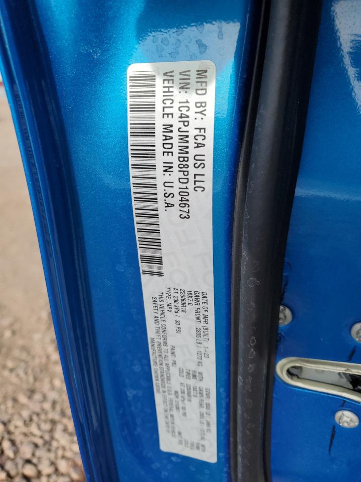 2023 JEEP CHEROKEE ALTITUDE LUX VIN:1C4PJMMB8PD104673