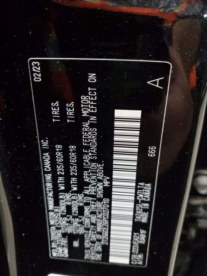2023 LEXUS NX 350 VIN:2T2GGCEZ6PC027010