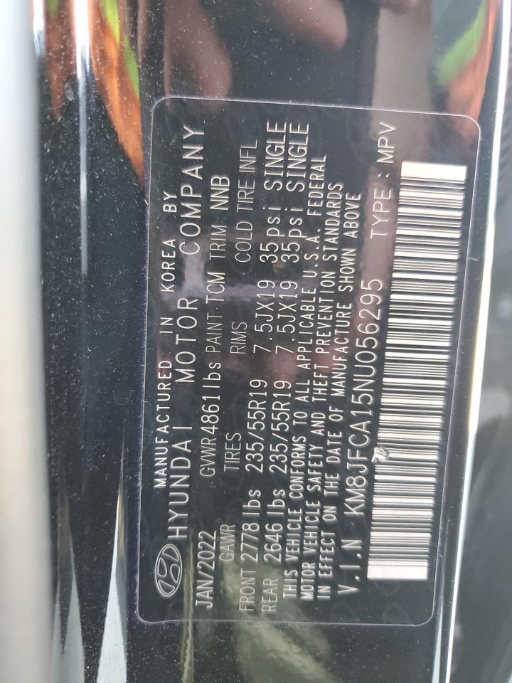 2022 HYUNDAI TUCSON SEL CONVENIENCE VIN:KM8JFCA15NU056295
