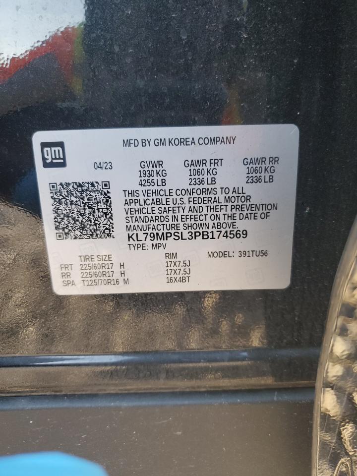 2023 CHEVROLET TRAILBLAZER LT VIN:KL79MPSL3PB174569