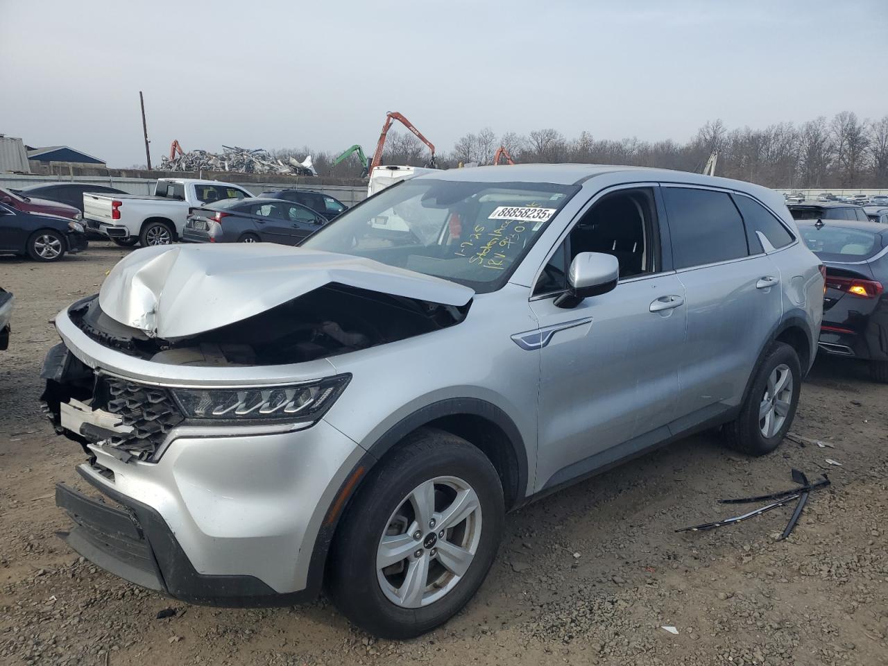 2022 KIA SORENTO LX VIN:5XYRGDLC3NG099592
