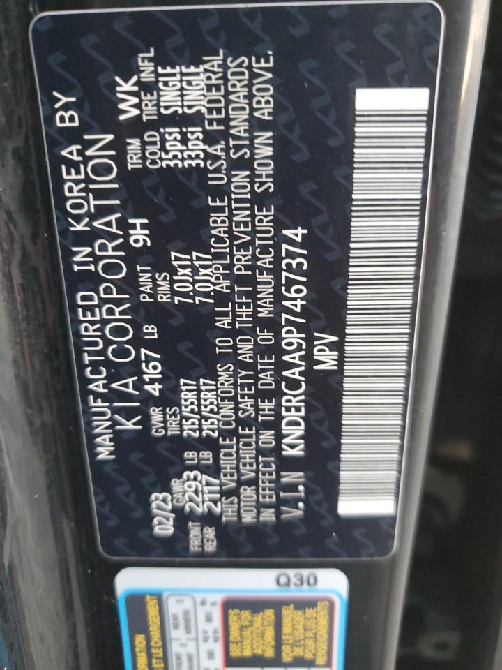 2023 KIA SELTOS EX VIN:KNDERCAA9P7467374