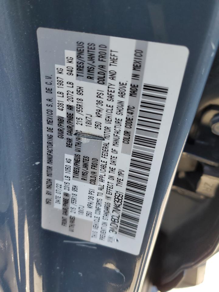 2022 MAZDA CX-30 PREFERRED VIN:3MVDMBCL7NM439691