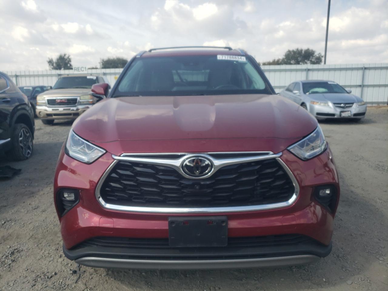 2022 TOYOTA HIGHLANDER PLATINUM VIN:5TDFZRBH6NS175753