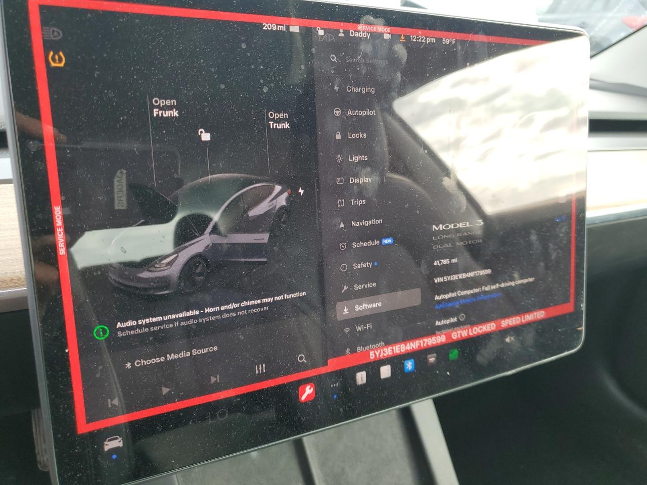 2022 TESLA MODEL 3  VIN:5YJ3E1EB4NF179599