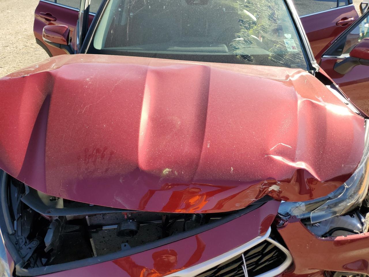 2022 TOYOTA HIGHLANDER XLE VIN:5TDGZRAH6NS124095