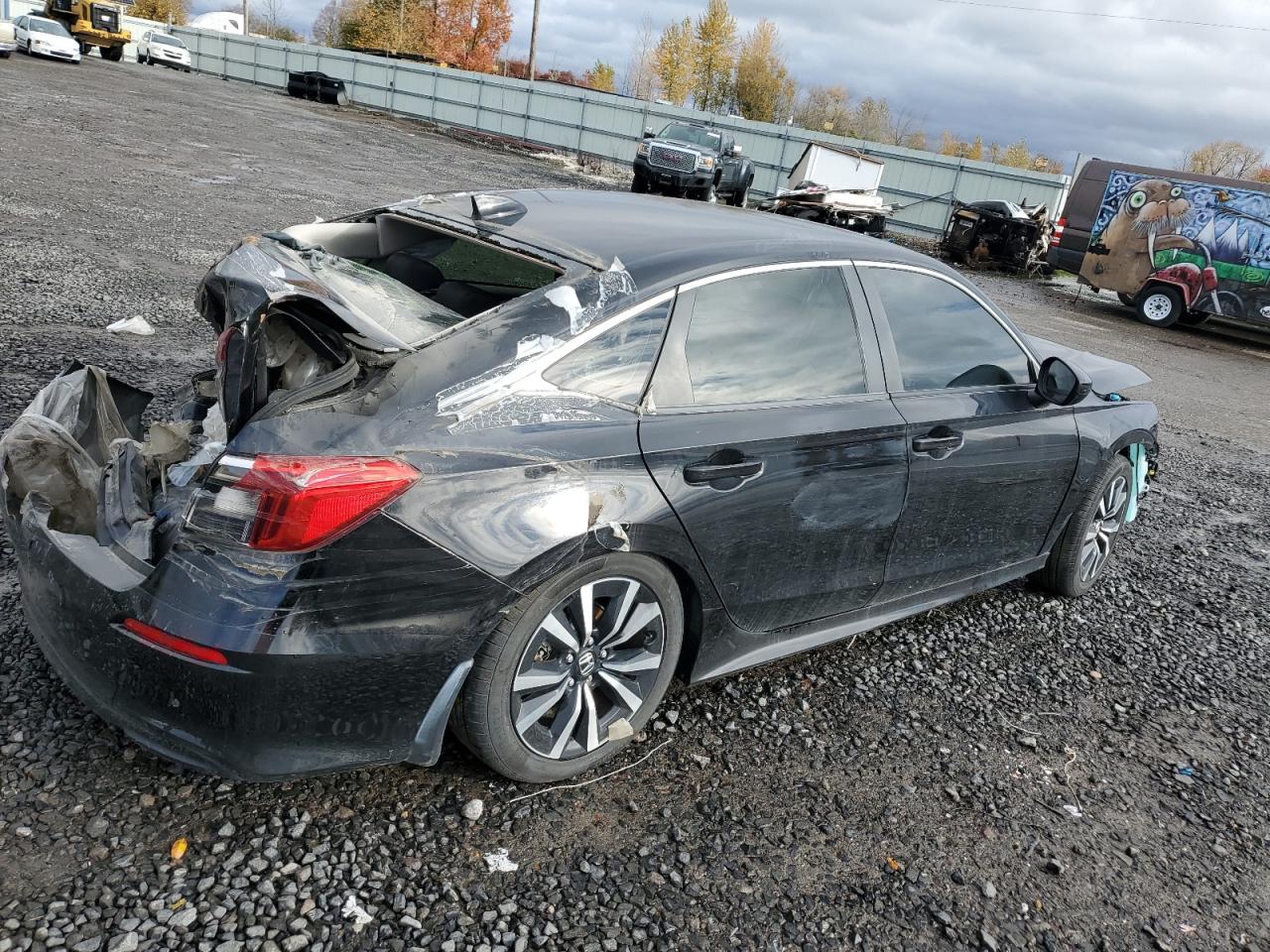 2022 HONDA CIVIC EX VIN:JHMFE1F79NX005393