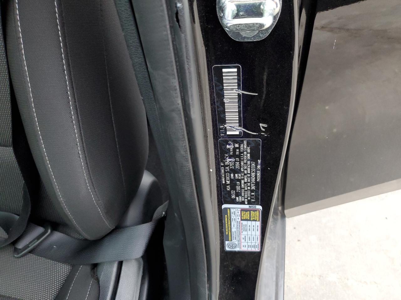 2022 KIA FORTE FE VIN:3KPF24AD4NE501047