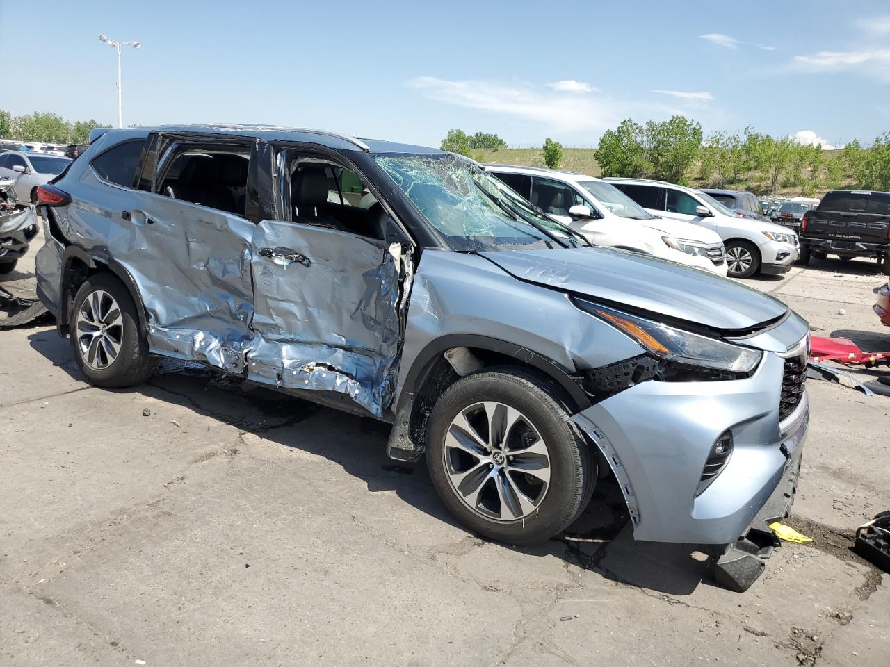 2022 TOYOTA HIGHLANDER HYBRID XLE VIN:5TDHBRCH3NS072754