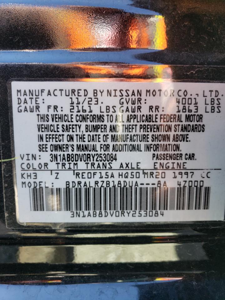 2024 NISSAN SENTRA SR VIN:3N1AB8DV0RY253084