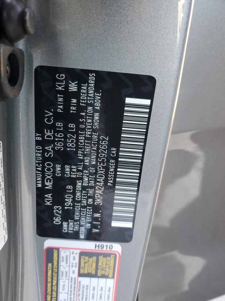 2023 KIA RIO LX VIN:3KPA24ADXPE592662