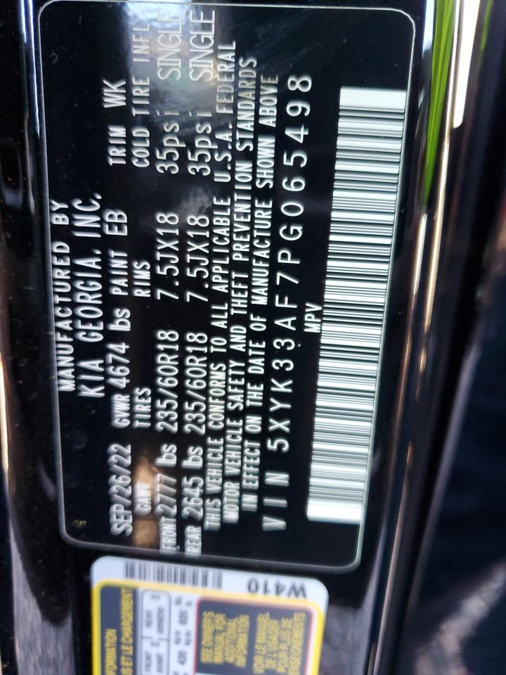 2023 KIA SPORTAGE EX VIN:5XYK33AF7PG065498