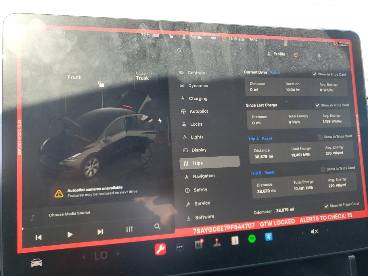 2023 TESLA MODEL Y  VIN:7SAYGDEE7PF844707