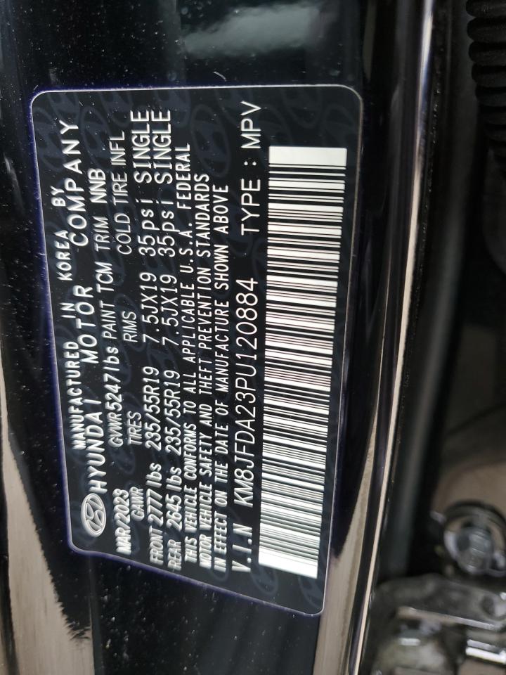 2023 HYUNDAI TUCSON LIMITED VIN:KM8JFDA23PU120884