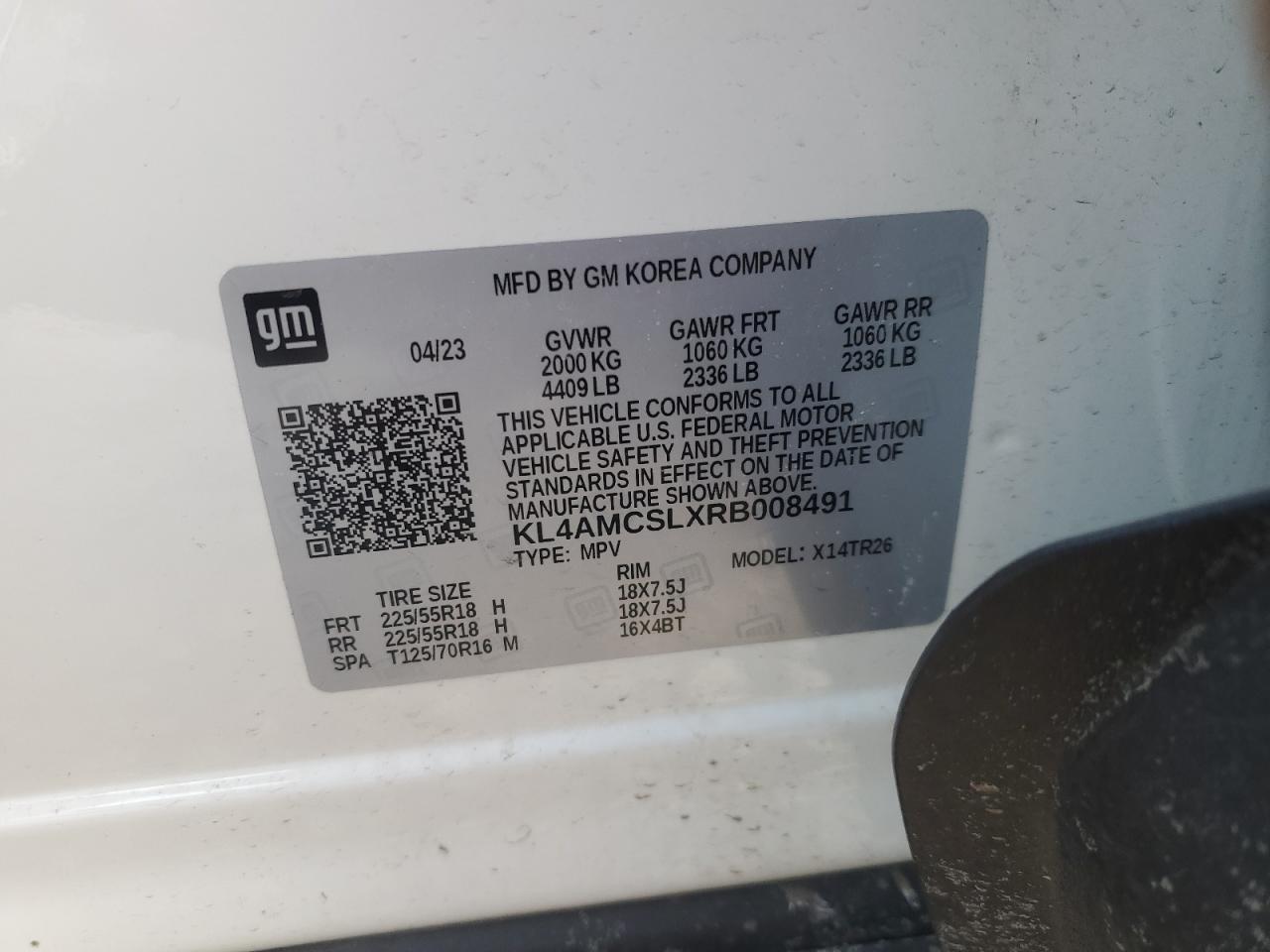 2024 BUICK ENCORE GX PREFERRED VIN:KL4AMCSLXRB008491