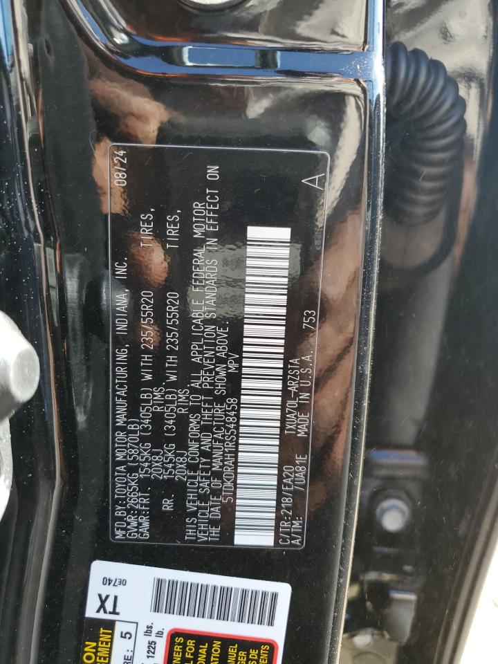 2024 TOYOTA HIGHLANDER LE VIN:5TDKDRAH1RS548458