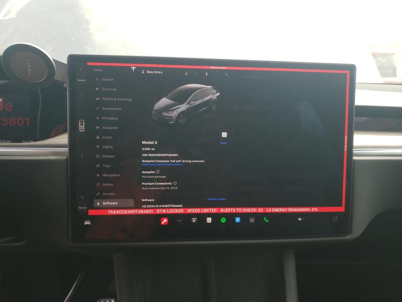 2023 TESLA MODEL X  VIN:7SAXCDE56PF383801