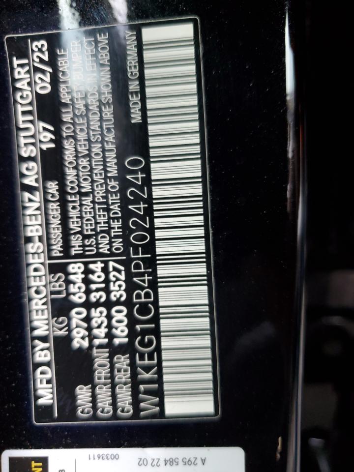 2023 MERCEDES-BENZ EQE SEDAN 350 4MATIC VIN:W1KEG1CB4PF024240