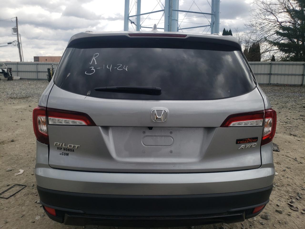 2022 HONDA PILOT TRAILSPORT VIN:5FNYF6H83NB075248