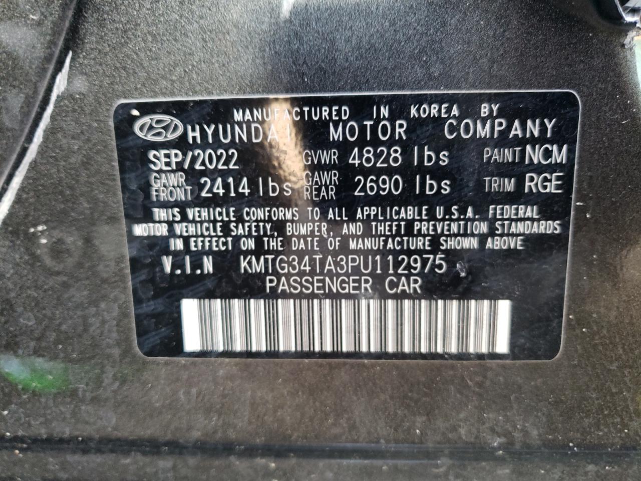 2023 GENESIS G70 BASE VIN:KMTG34TA3PU112975