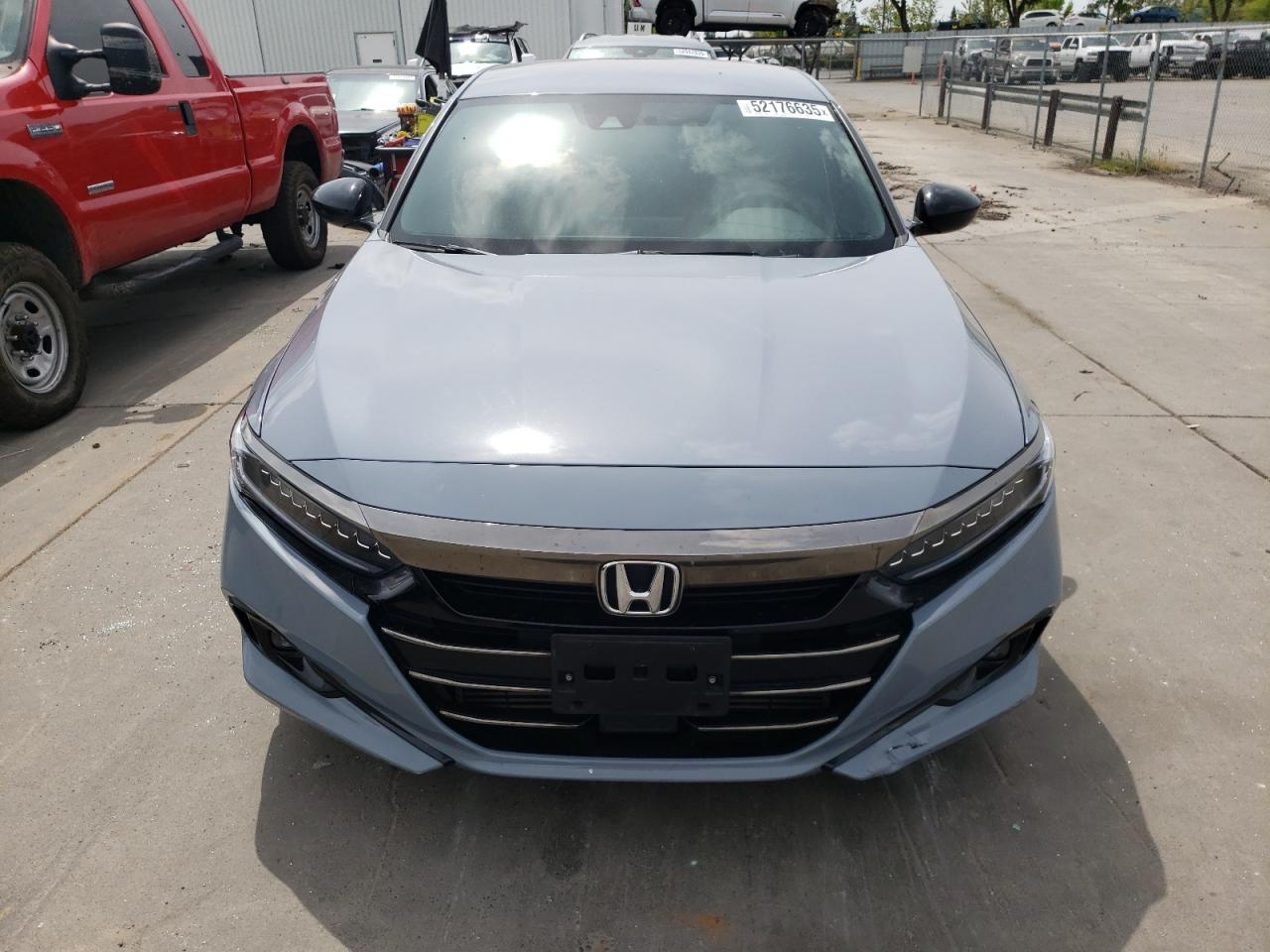 2022 HONDA ACCORD SPORT VIN:1HGCV1F39NA007795