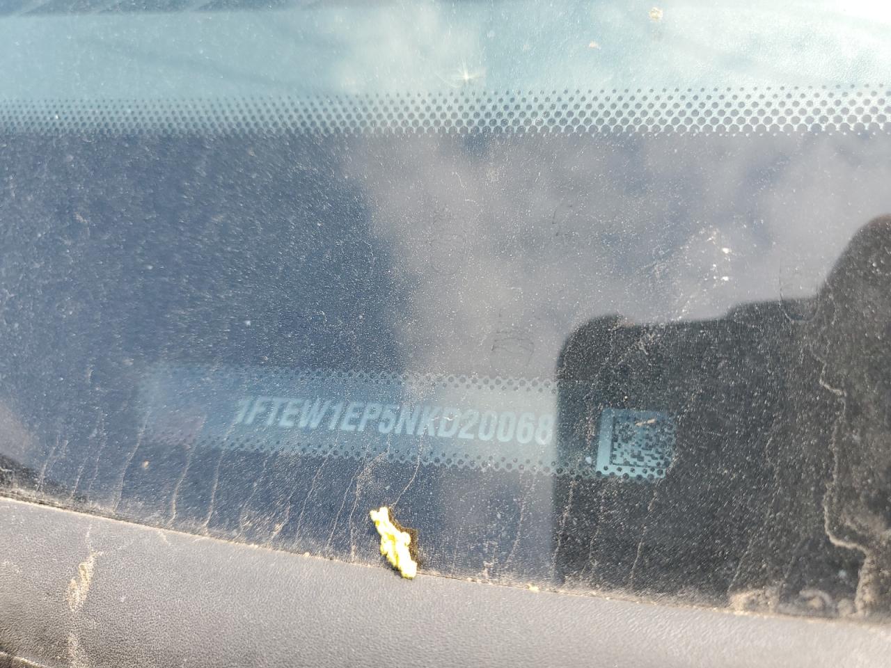 2022 FORD F150 SUPERCREW VIN:1FTEW1EP5NKD20068