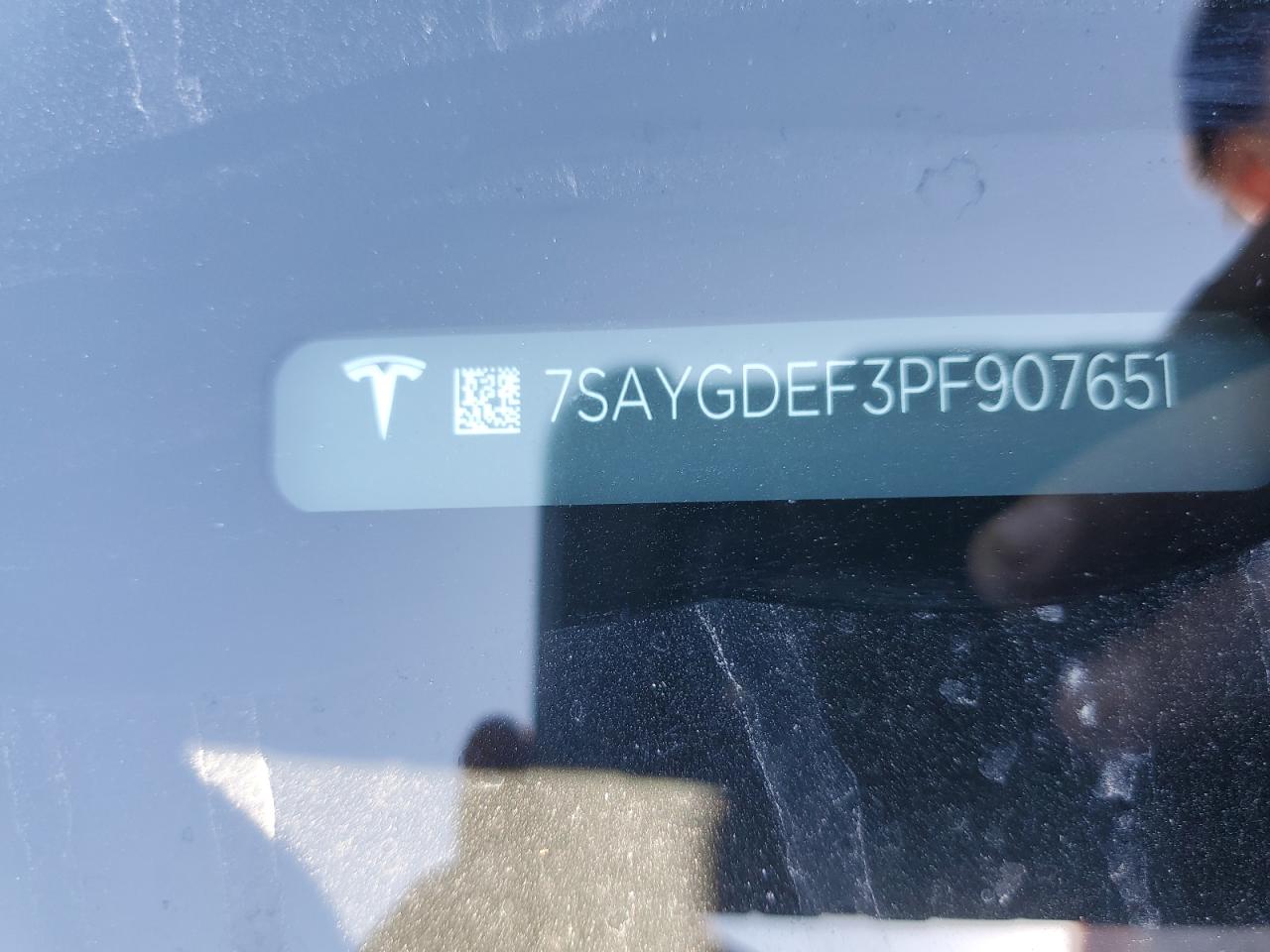 2023 TESLA MODEL Y  VIN:7SAYGDEF3PF907651