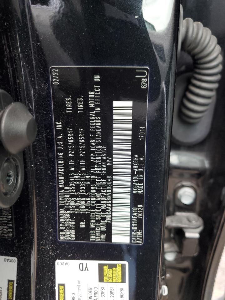 2022 TOYOTA COROLLA CROSS LE VIN:7MUCAAAG8NV009048