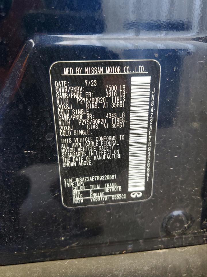 2024 INFINITI QX80 LUXE VIN:JN8AZ2AE7R9326861