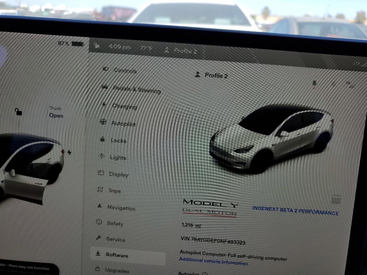 2022 TESLA MODEL Y  VIN:7SAYGDEF0NF493323