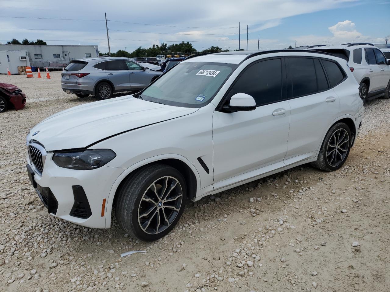 2022 BMW X3 SDRIVE30I VIN:5UX43DP00N9N22683