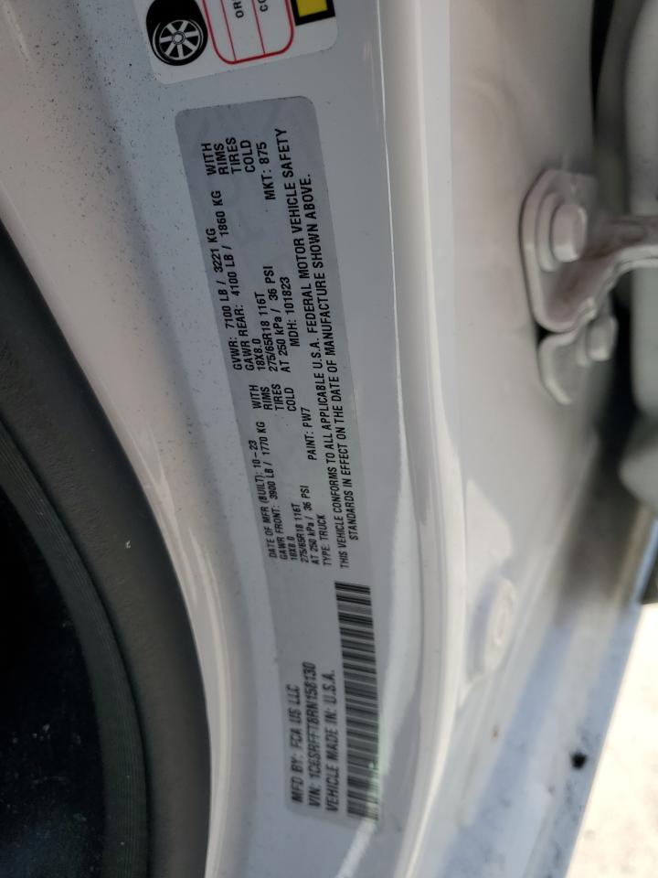 2024 RAM 1500 BIG HORN/LONE STAR VIN:1C6SRFFT8RN158130