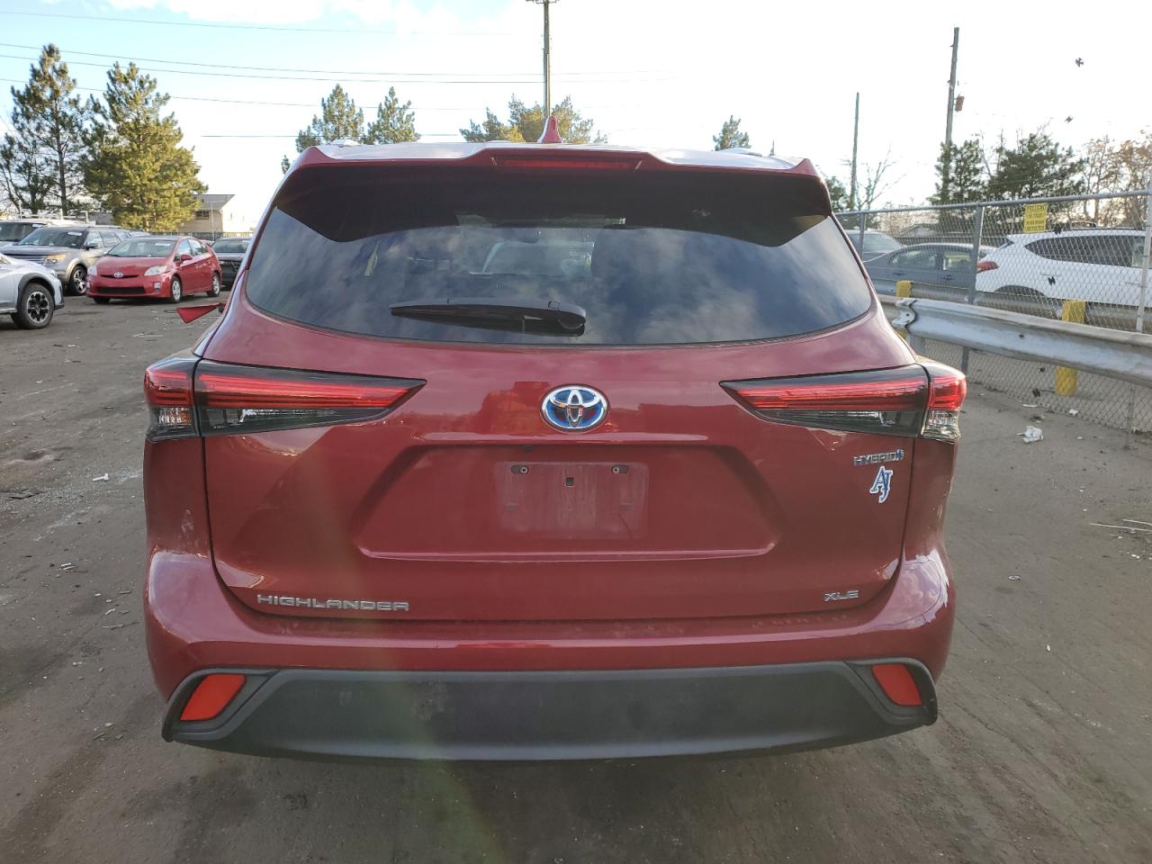 2022 TOYOTA HIGHLANDER HYBRID XLE VIN:5TDGBRCH0NS543478