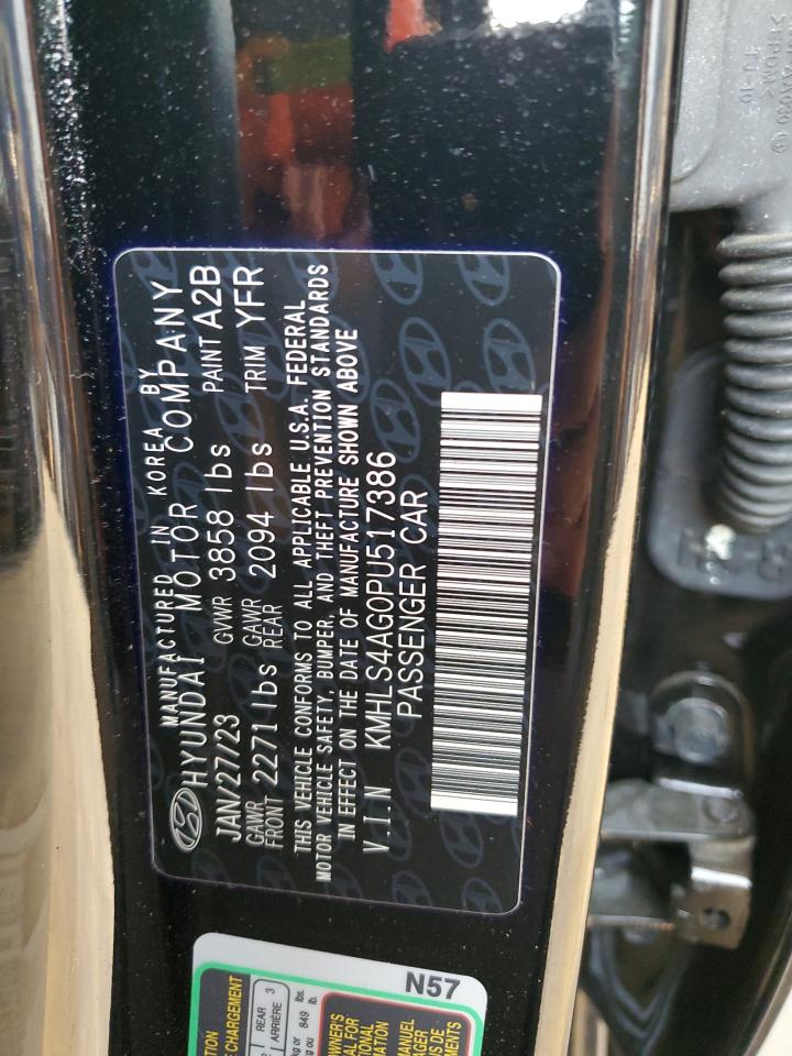 2023 HYUNDAI ELANTRA SEL VIN:KMHLS4AG0PU517386