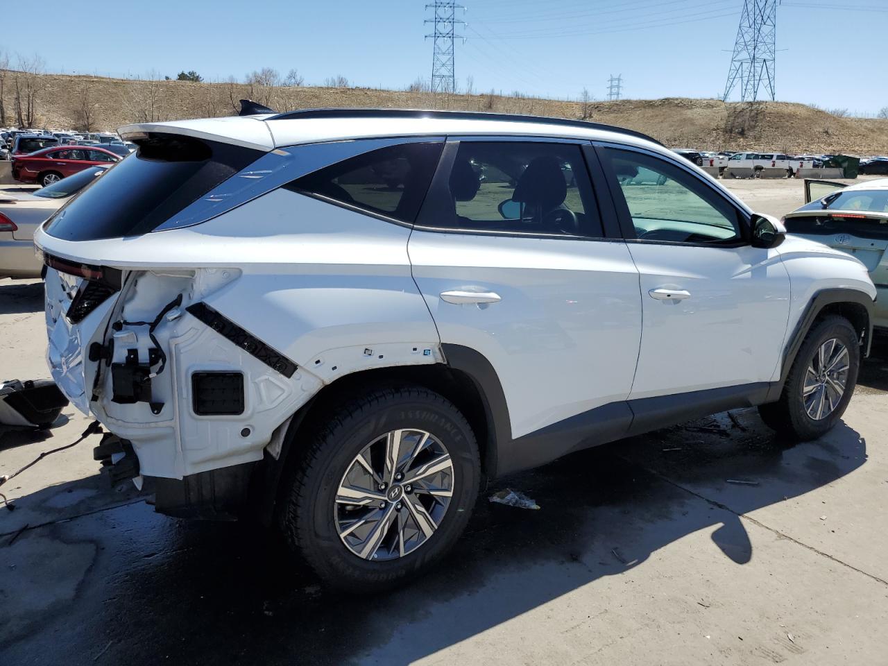 2022 HYUNDAI TUCSON BLUE VIN:KM8JBCA15NU084223
