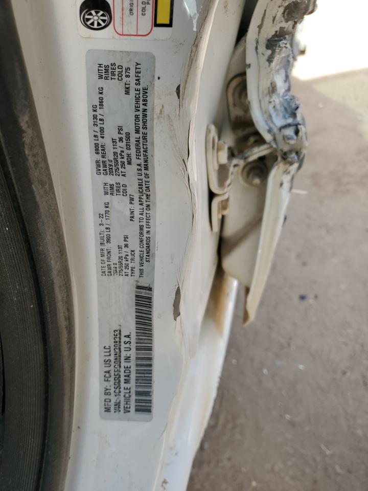 2022 RAM 1500 BIG HORN/LONE STAR VIN:1C6RRFFG9NN298263