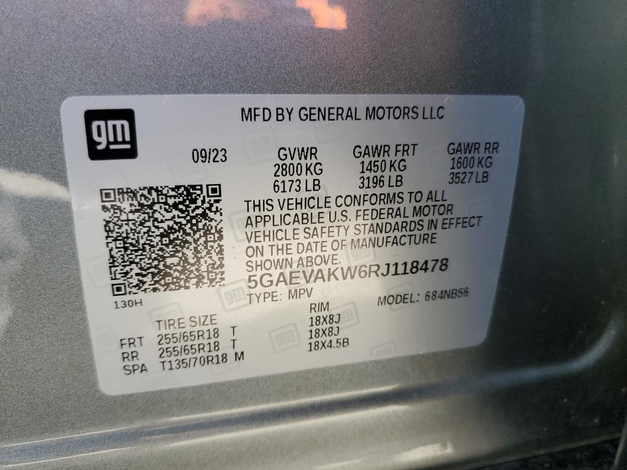 2024 BUICK ENCLAVE ESSENCE VIN:5GAEVAKW6RJ118478