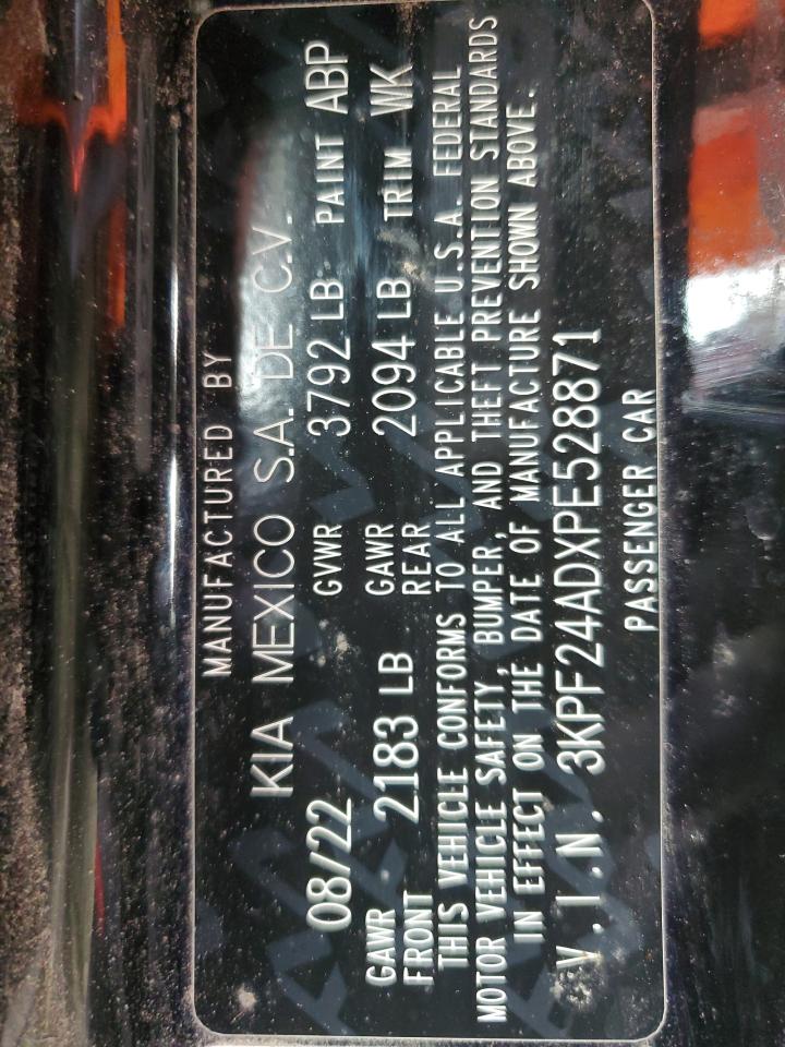 2023 KIA FORTE LX VIN:3KPF24ADXPE528871
