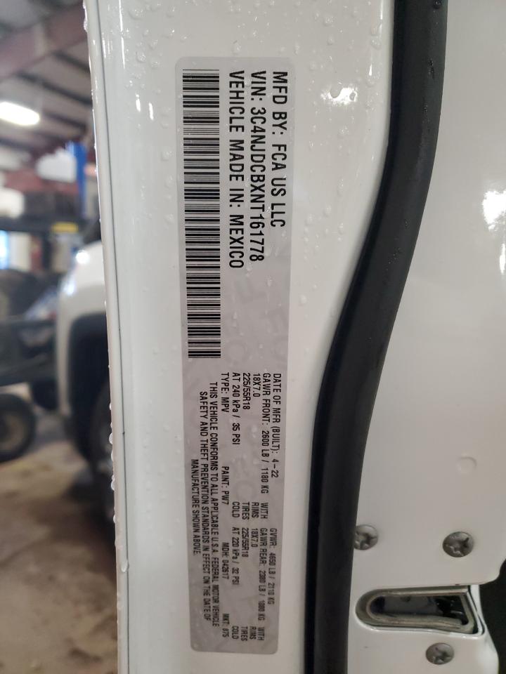 2022 JEEP COMPASS LIMITED VIN:3C4NJDCBXNT161778