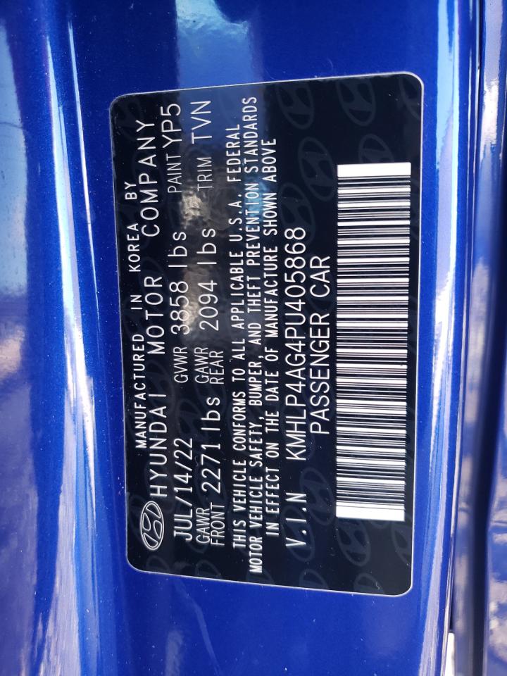 2023 HYUNDAI ELANTRA LIMITED VIN:KMHLP4AG4PU405868