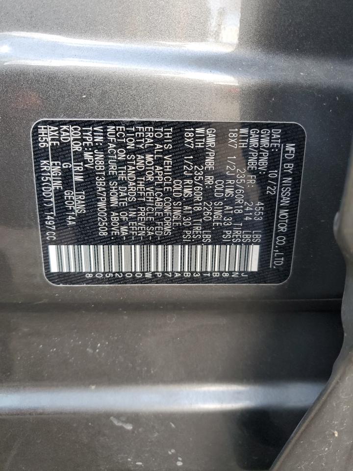 2023 NISSAN ROGUE SV VIN:JN8BT3BA7PW002508