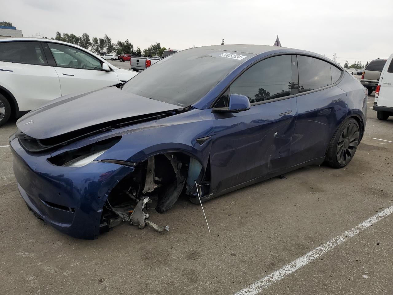 2022 TESLA MODEL Y  VIN:7SAYGDEF2NF524037