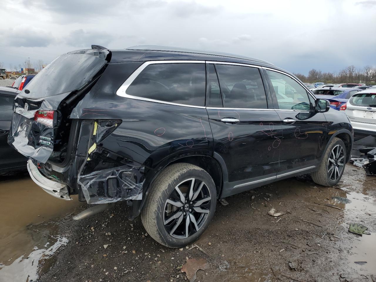 2022 HONDA PILOT TOURING VIN:5FNYF6H60NB098503