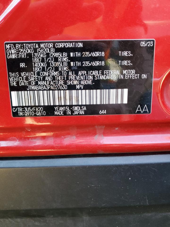 2023 SUBARU SOLTERRA PREMIUM VIN:JTMABABA3PA027630