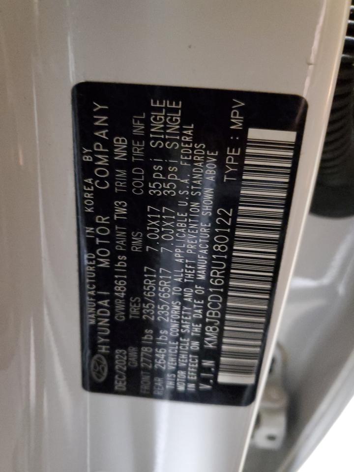 2024 HYUNDAI TUCSON BLUE VIN:KM8JBCD16RU180122