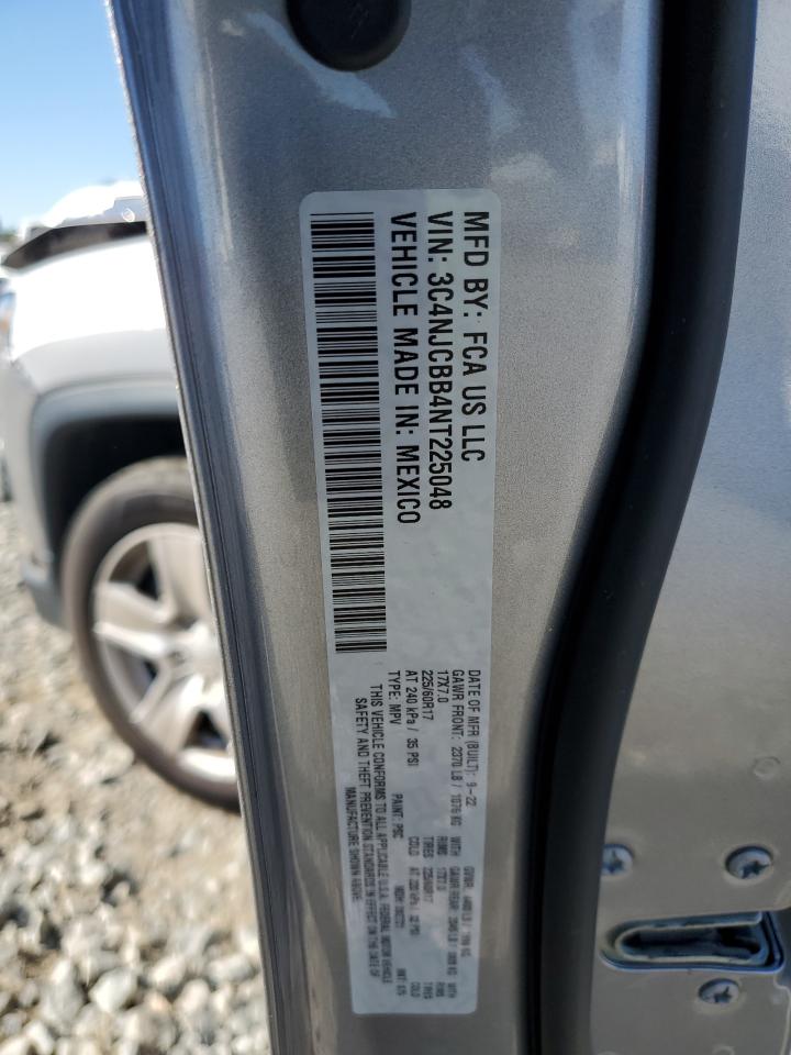 2022 JEEP COMPASS LATITUDE VIN:3C4NJCBB4NT225048