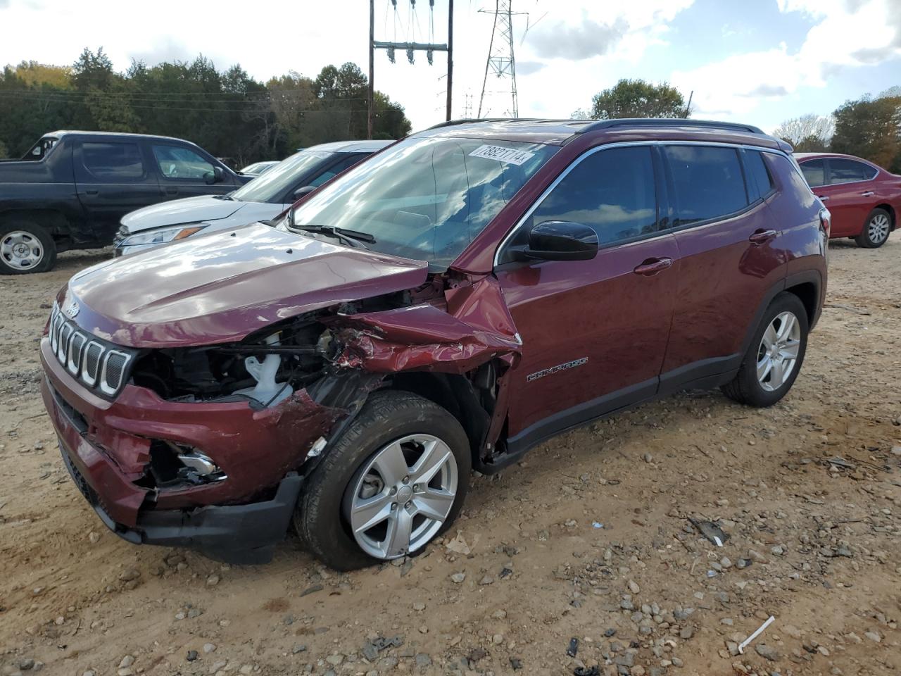 2022 JEEP COMPASS LATITUDE VIN:3C4NJCBB5NT155883