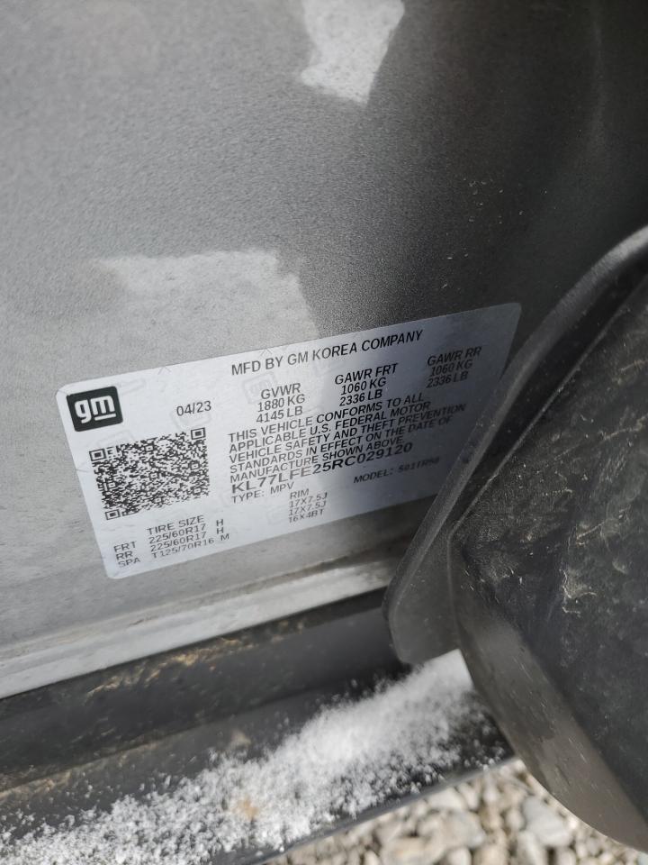 2024 CHEVROLET TRAX LS VIN:KL77LFE25RC029120