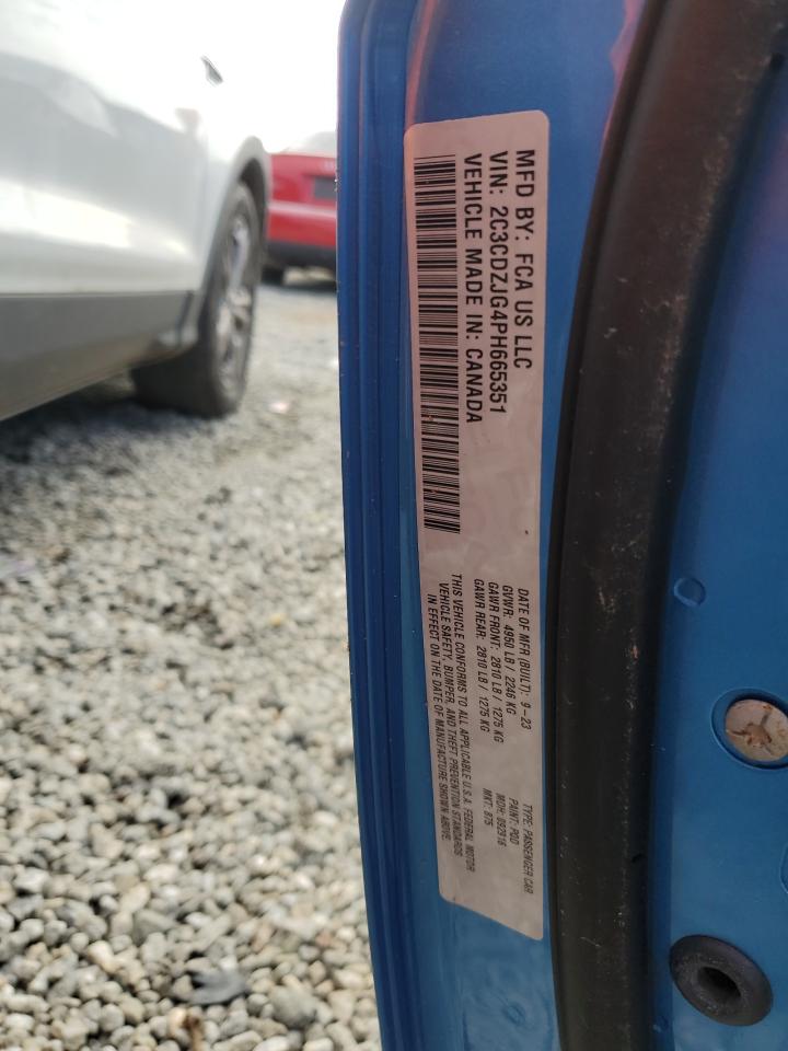 2023 DODGE CHALLENGER GT VIN:2C3CDZJG4PH665351